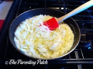 Frying the Onion in the Butter