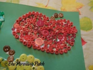 Red and Yellow Buttons for Button Apples Craft