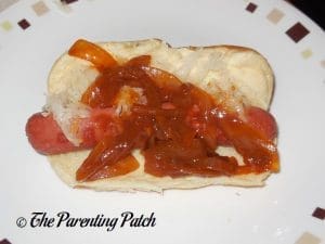 Hot Dog with New York Hot Dog Onion Sauce
