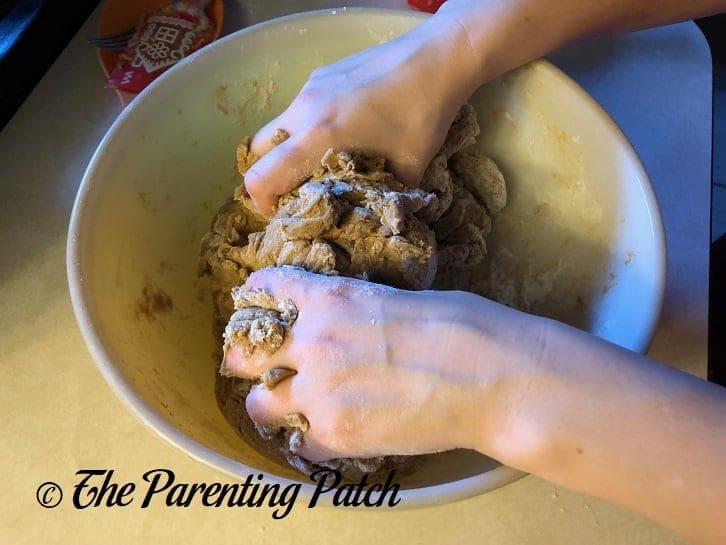Kneading the Dough for Brown Bread