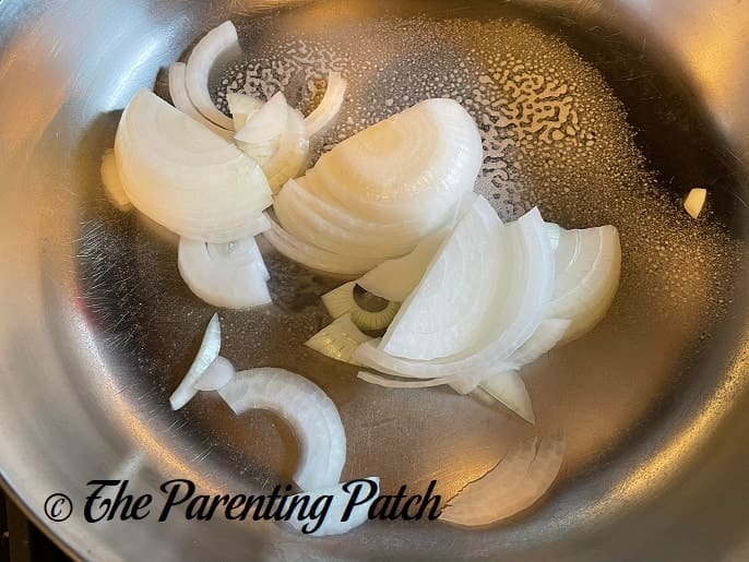 Onions for Creamy Paprika Pork
