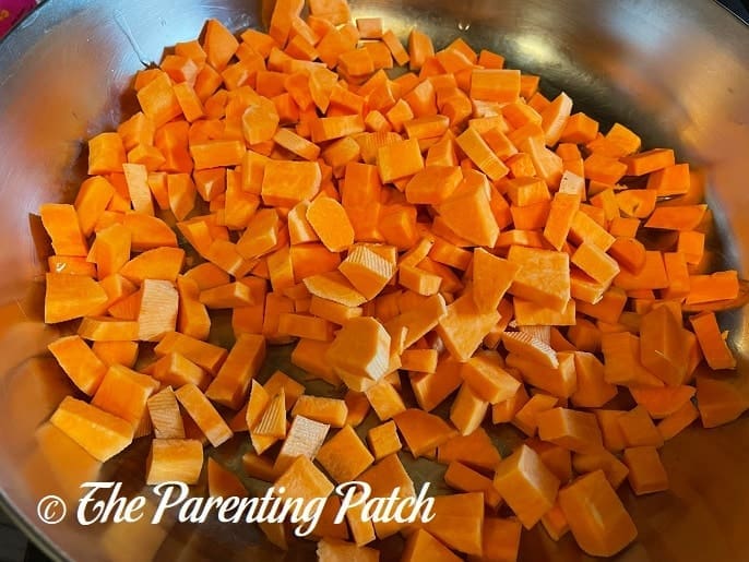 Sweet Potatoes for Cheesy Sweet Potato Black Bean Casserole