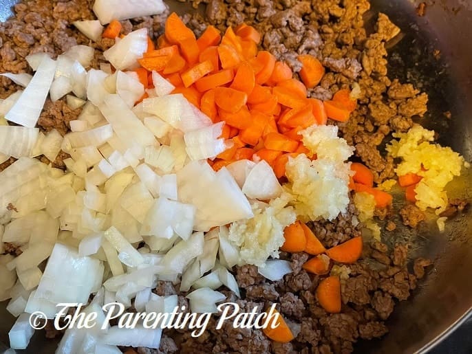 Carrots and Onions for Sweet Potato Shepherd's Pie 