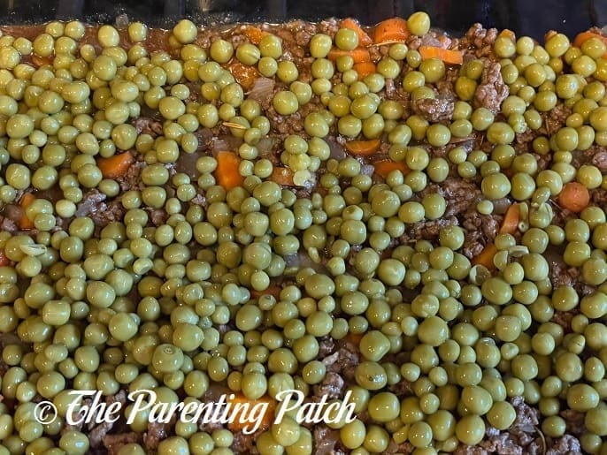 Peas for Sweet Potato Shepherd's Pie 