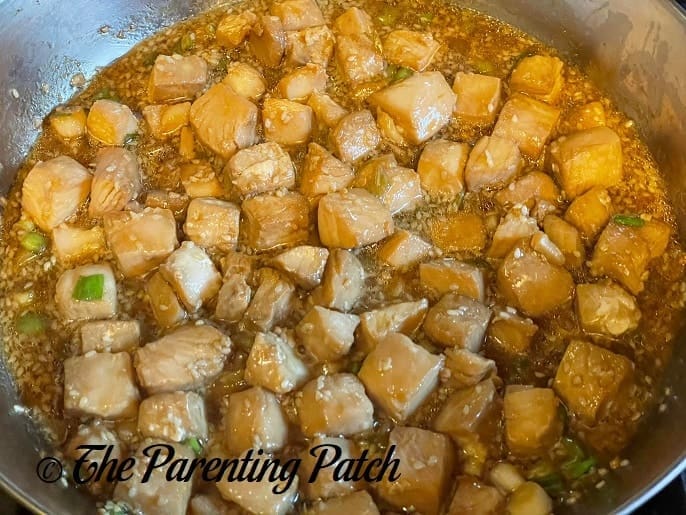 Cooked Fish for Sesame Teriyaki Mahi-Mahi 