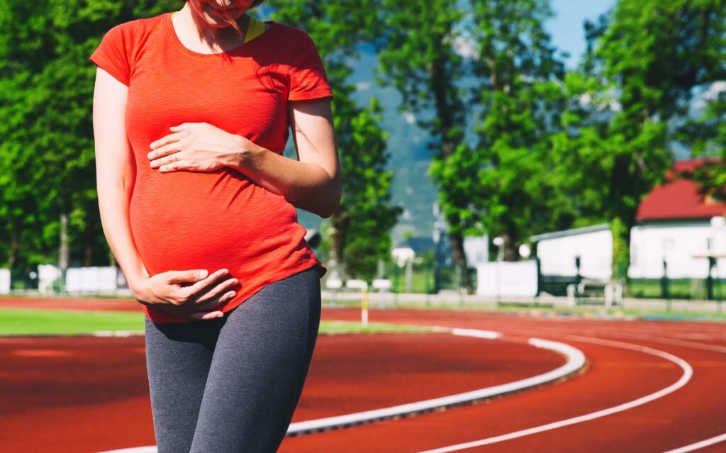 Expecting Mom Running While Pregnant