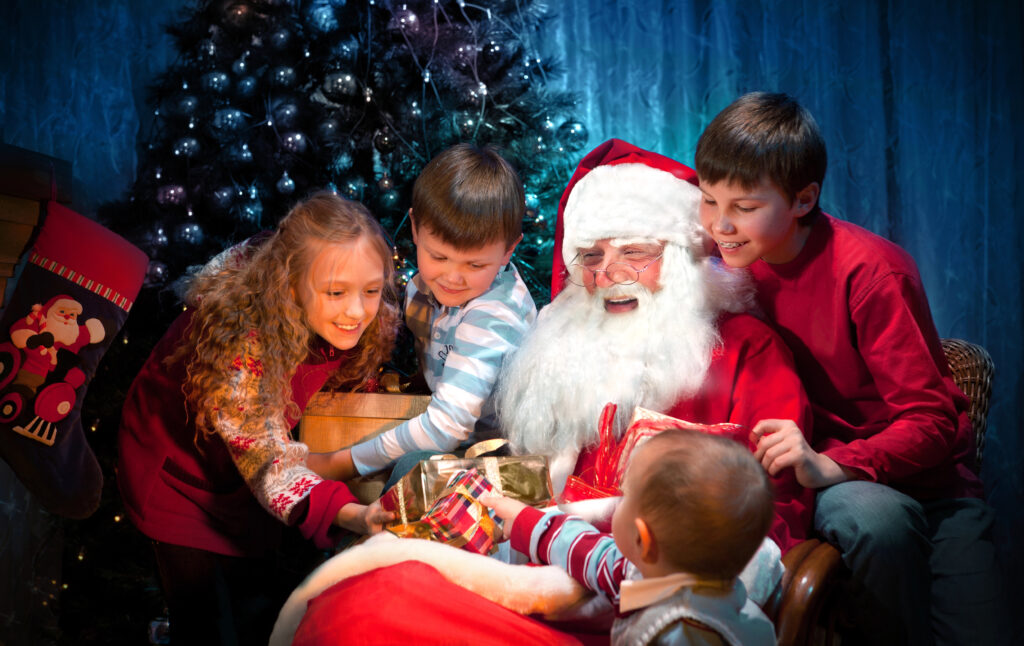 Children enjoy Santa visit